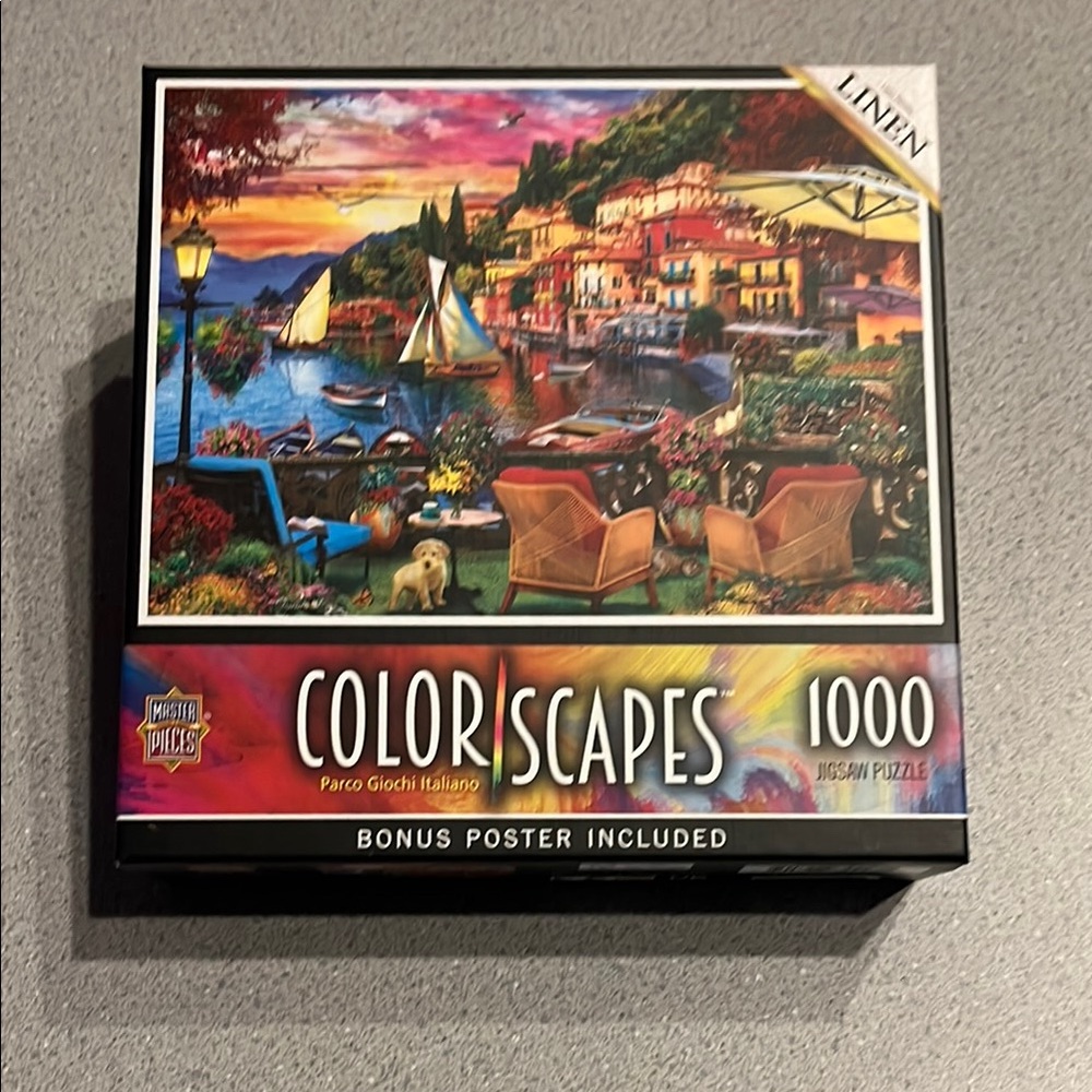 Linen Colorscapes 1000-Piece Puzzle - Vibrant Multicolor